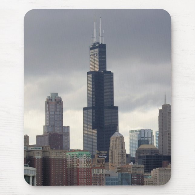 Torre Willis - Chicago, Mousepad de Illinois (Frente)