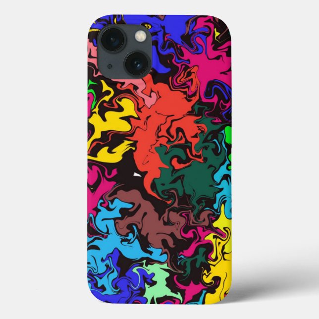 Torres Coloridos abstrato / (Verso)