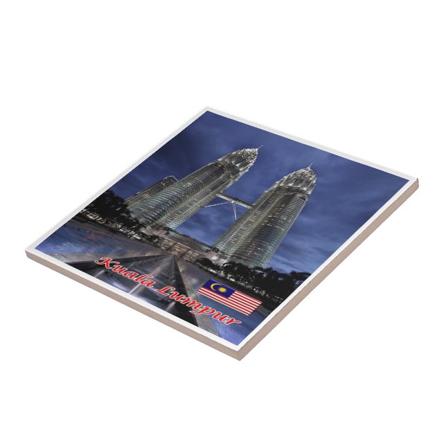 Torres gêmeas PETRONAS, Kuala Lampur, (Lateral)