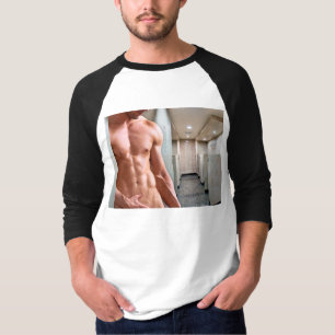 Torso masculino musculoso sem camisa do SlipperyJo