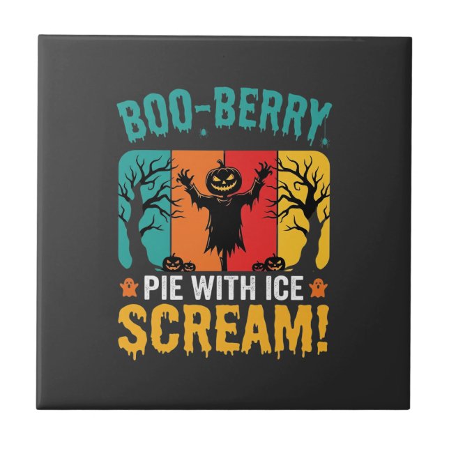 Torta Boo-Berry Halloween Sorvete Design (Frente)