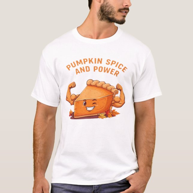 Torta de Abóbora Divertida Camisa Clássica de Ação (Frente)