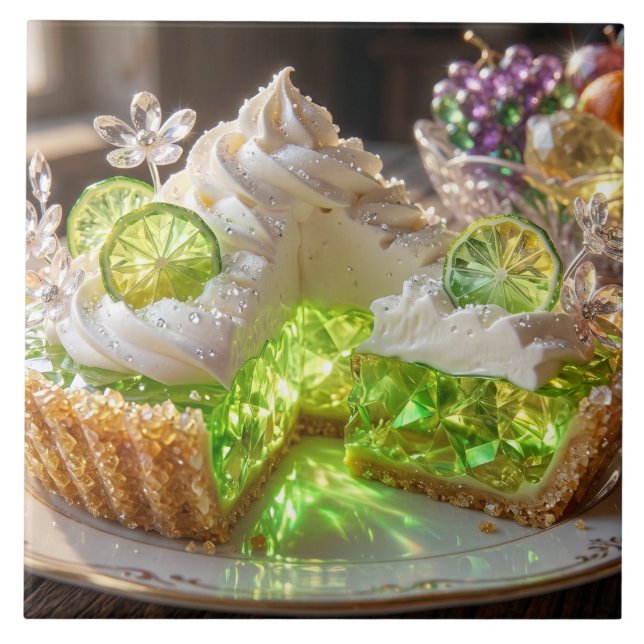 Torta de Limão Taiti com Chave de Cristal Brilhant (Frente)