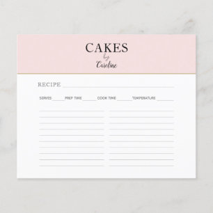 Torta de Negócios de Tipografia Rosa Corada Receit