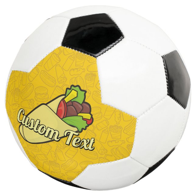 Tortilla Sandwich Envolve Bola De Futebol (Três quartos)