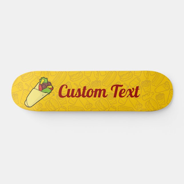 Tortilla Sandwich Wrap Skateboard Deck (Horz)