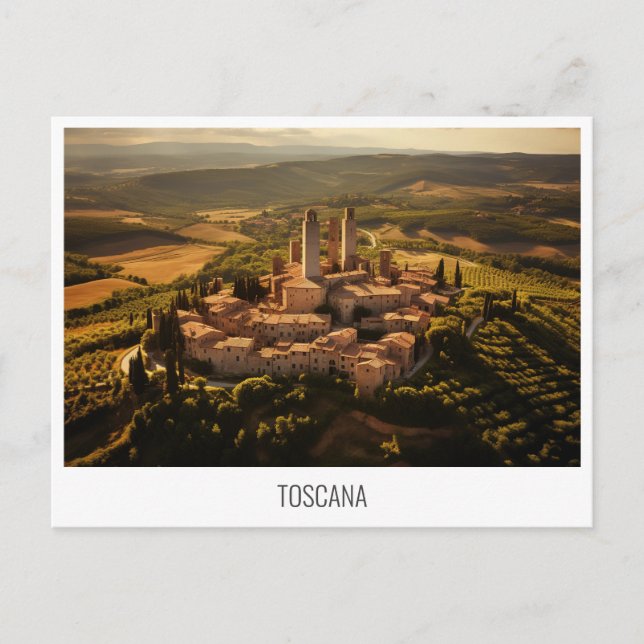 Toscana, Itália cartão postal (Frente)