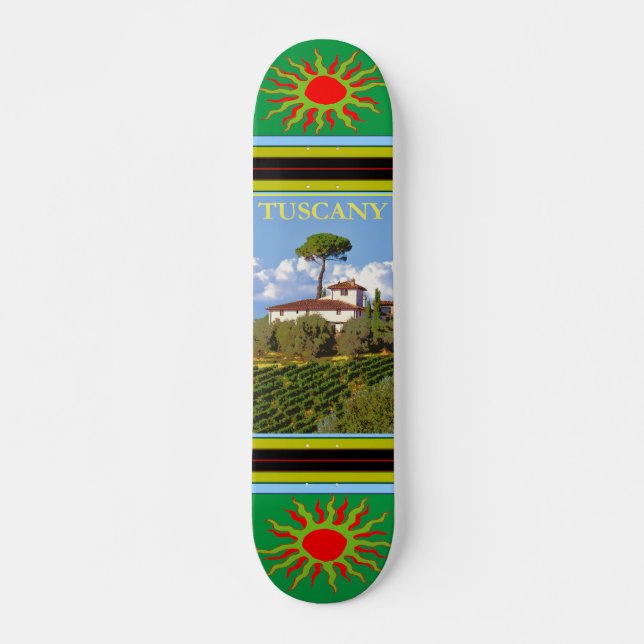 Toscana Itália Poster skateboard (Frente)