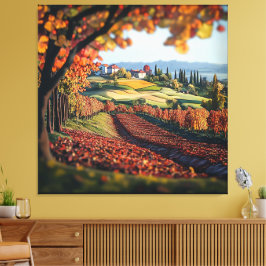 Toscana Itália Vinhedo Canvas Premium Envelopto
