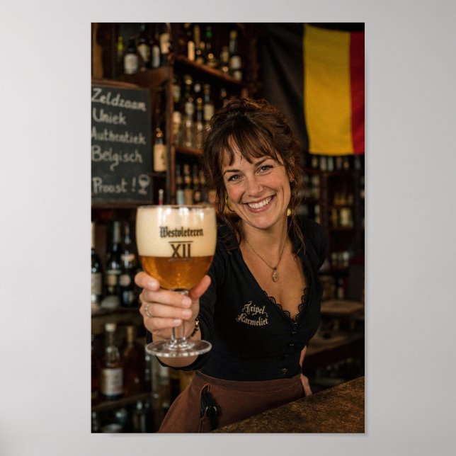 Tostada de Taberna Belga com Poster de Tripel (Frente)