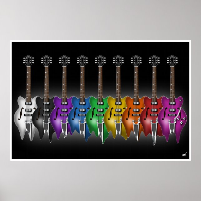 Total Meltdown Guitar Poster (Frente)