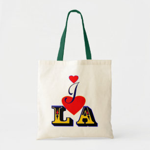 Tote ღ ♥ Eu Amo A Bolsa de Orçamento Slim Chic Ecológic