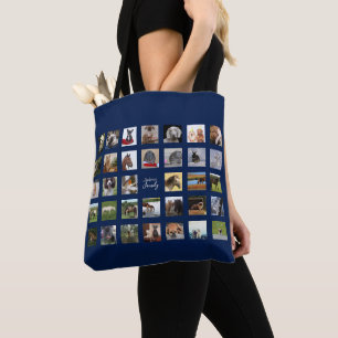 Tote 34 Bolsa DE COLAGEM DE FOTOS - Pode EDITAR COR