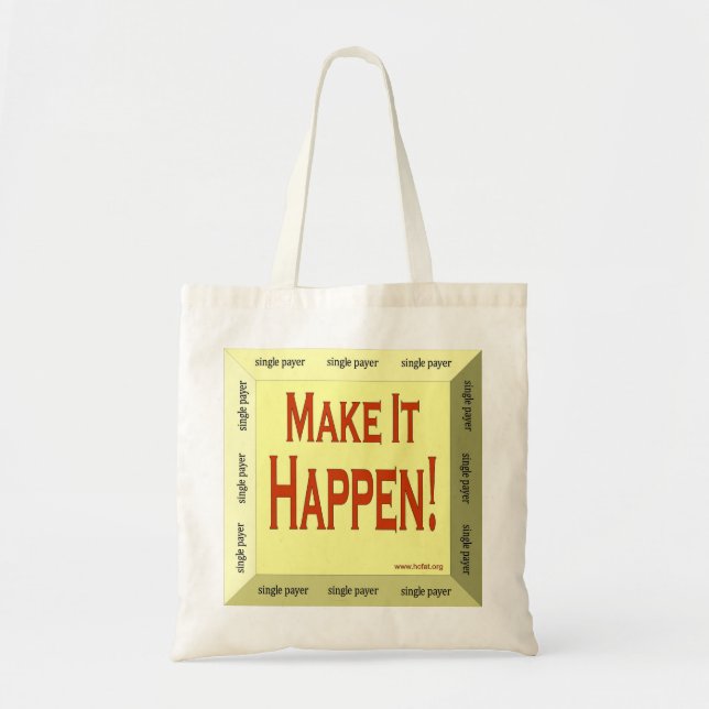 Tote 3-D faça-o acontecer o bolsa (Frente)