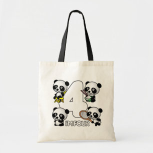 Tote 4 bolsa PANDAS - escolha estilo e cor