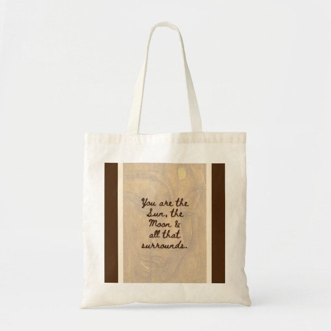 Tote #5 Bolsa de Cota Dupla - BuddhaToday V1 - Rosa e B (Frente)