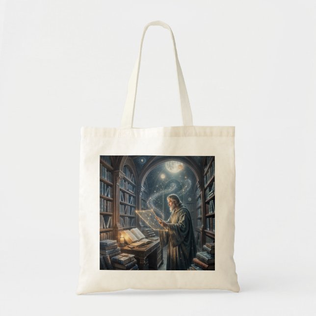 Tote A Biblioteca Celestial - uma Bolsa Perfeita para H (Frente)
