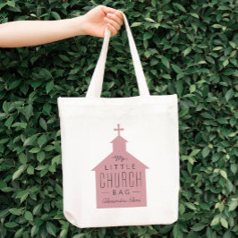 Tote A bolsa da minha pequena igreja é rosa