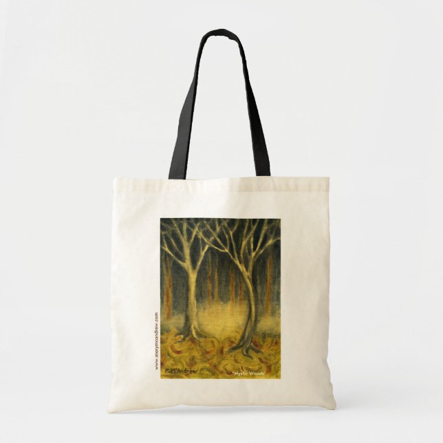 Tote "A bolsa de canvas das madeiras místicos" (Frente)