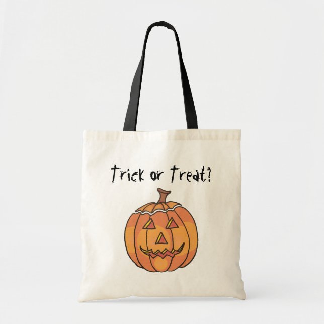 Tote A bolsa de canvas do Dia das Bruxas (Frente)