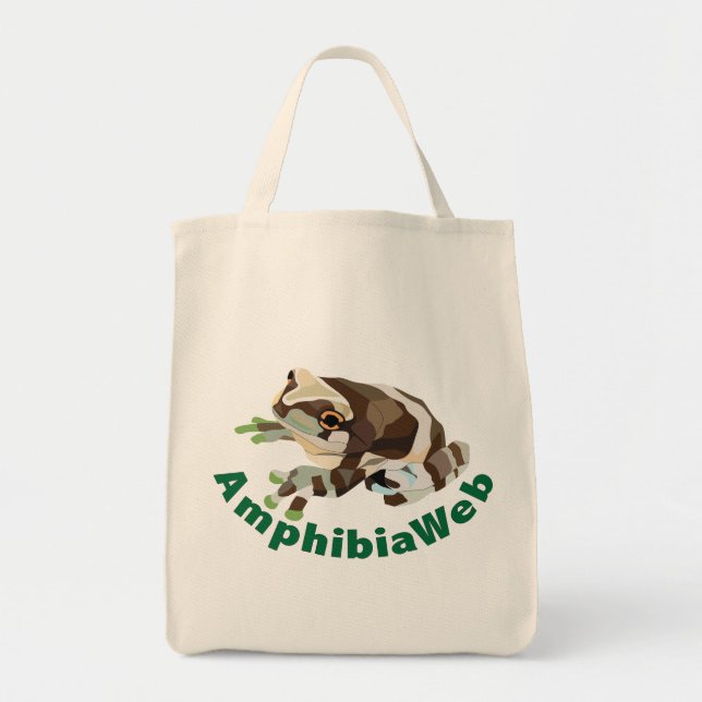 Tote A bolsa de canvas do sapo do leite de AmphibiaWeb (Frente)