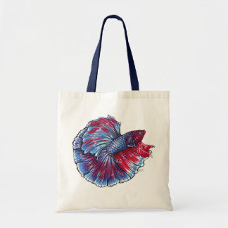Tote A bolsa de canvas dos peixes de Betta