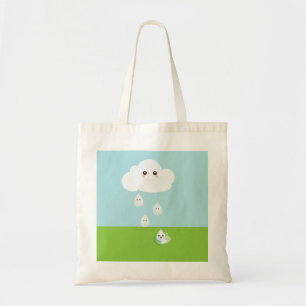 Tote A bolsa de canvas feliz da nuvem