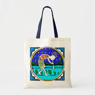 Tote A bolsa de canvas: Kokopelli, jogador de flauta do
