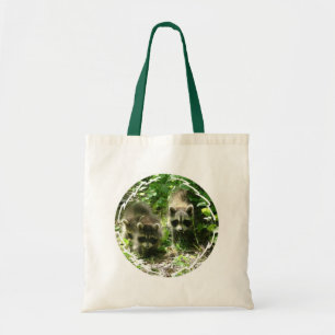 Tote A bolsa de canvas pequena do habitat do guaxinim