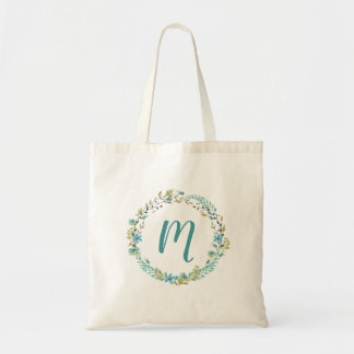 Tote A bolsa de canvas personalizada floral pintada do