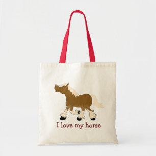 Tote A bolsa de compra BELGA do amante do CAVALO de