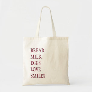 TOTE A BOLSA DE COMPRA DA LISTA DE COMPRA