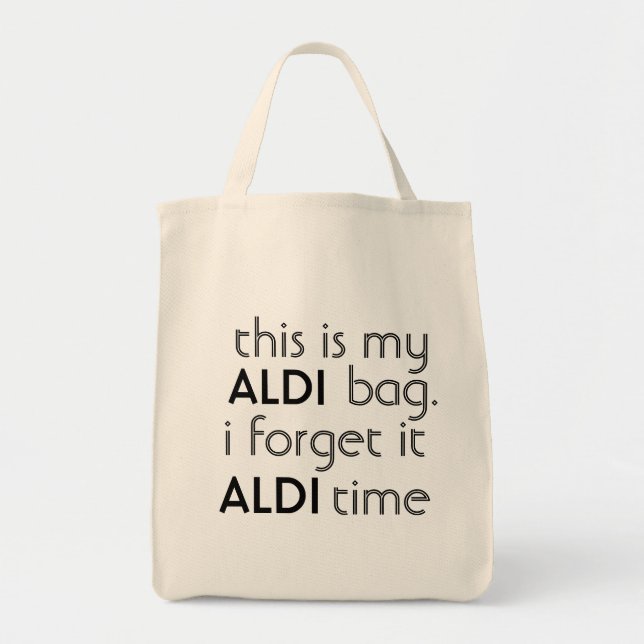 Tote A bolsa de compra de ALDI (Frente)