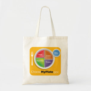 Tote A bolsa de compra de MyPlate - amarelo