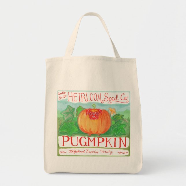 Tote A bolsa de compra de Pugmpkin (Frente)