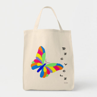 Tote A bolsa de compra do reciclar da borboleta