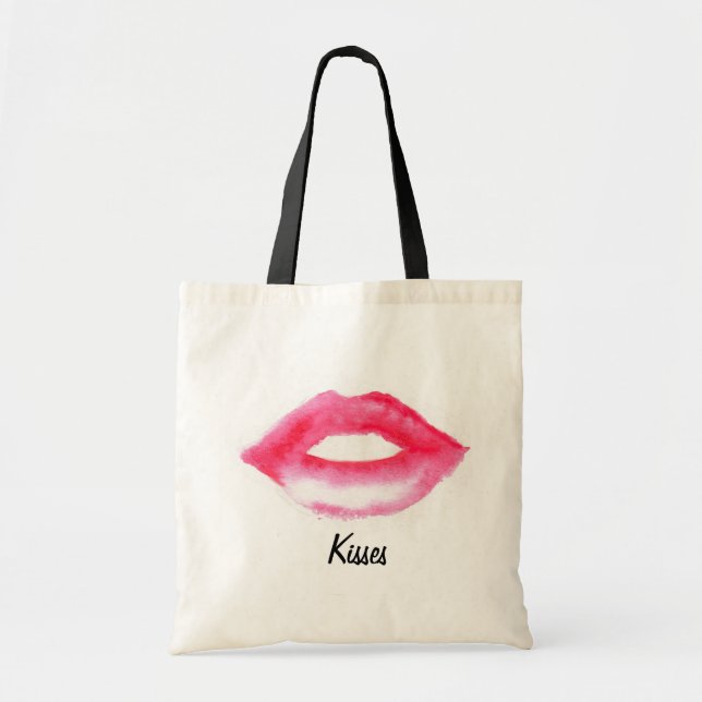 Tote A bolsa de compra dos beijos (Frente)