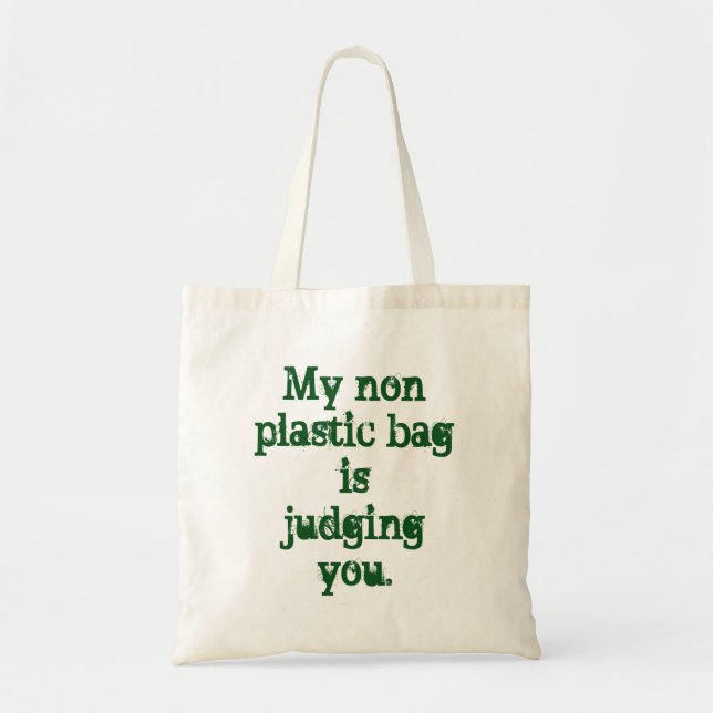 Tote A bolsa de compra engraçada Eco do ecologista (Frente)