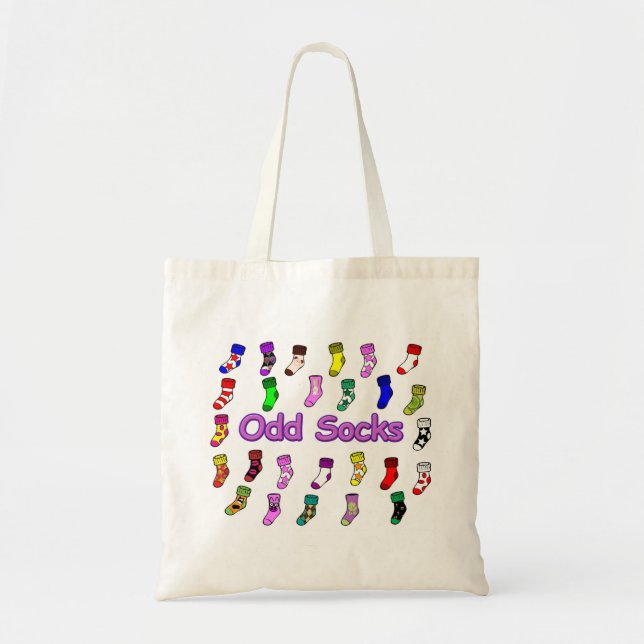 Tote A bolsa de compra impar das meias (Frente)