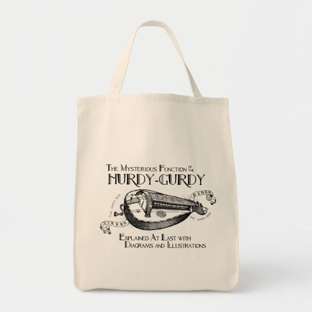 Tote A bolsa de compra leve do Hurdy-Gurdy (Frente)