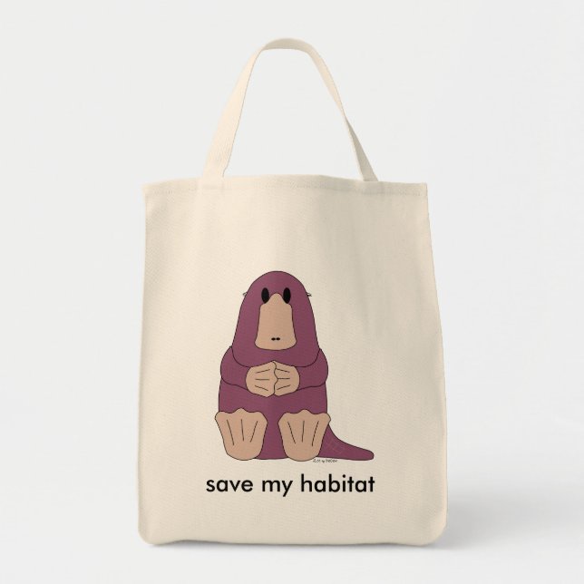 Tote a bolsa de compra orgânica do platypus (Frente)