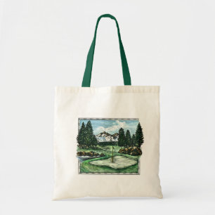 Tote A bolsa de compra reusável do campo de golfe