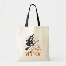 A Bolsa de Compras Vintage de Halloween da Bruxa S