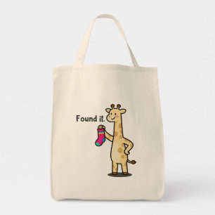 Tote A Bolsa de Lona Girafa "Localizador de Tudo"