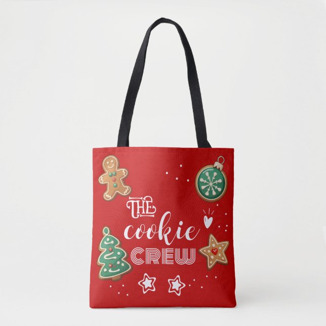 Tote A Bolsa de Natal da Tripulação de Biscoito (Frente)