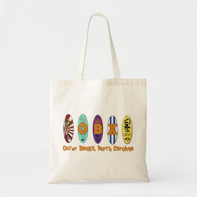 Tote A bolsa de praia exterior dos bancos de OBX (Frente)