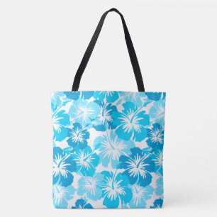 Tote A bolsa de praia floral havaiana do hibiscus épic