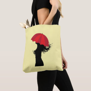 Tote A Bolsa Guarda-Chuva Vermelha