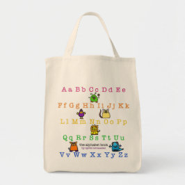 Tote a capa do livro do alfabeto - a bolsa de compra