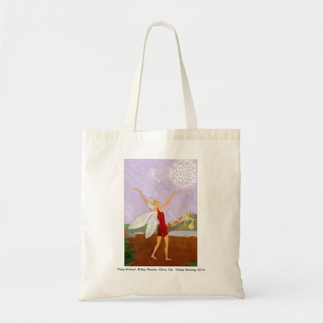 Tote A "fada deseja" o bolsa das canvas (Frente)
